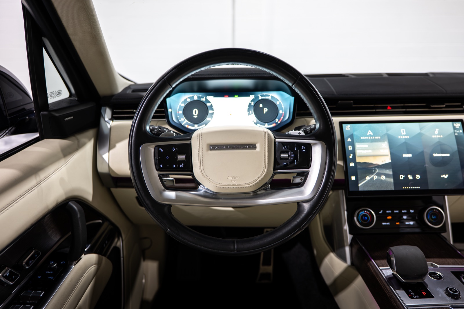 Interior of a car in the Loukas Motorcars studio